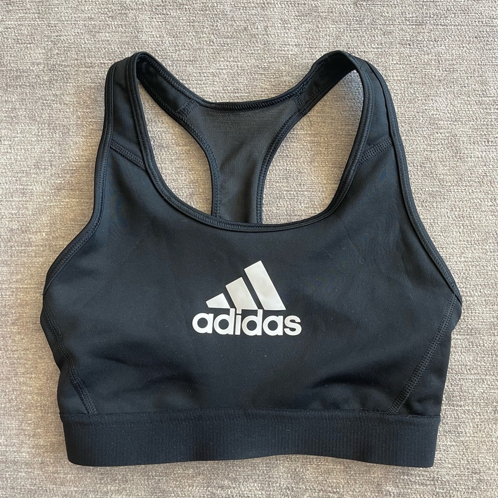 ADIDAS BLACK SPORTS BRA TOP | Sz XS